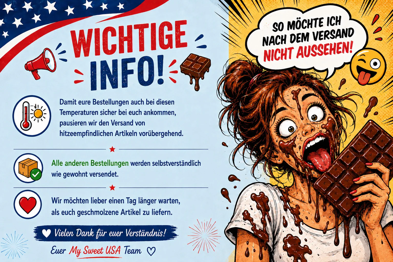 Hol dir den USA-Geschmack